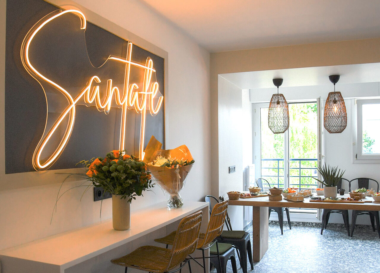 Entrée du Coliving Santa Fe Entrée du Coliving Auguste Mounier